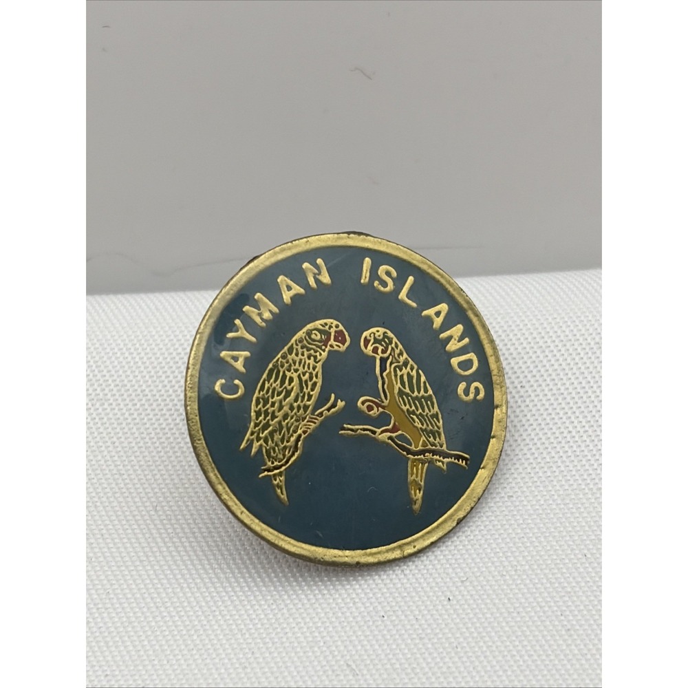 Cayman Islands Parrots Lapel Hat Pin